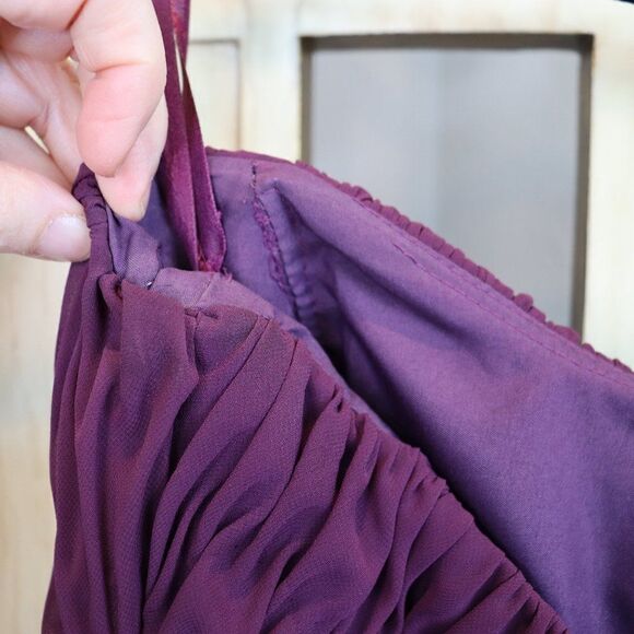 Mori Lee Strapless Flowy Maxi Evening Prom Dress - Picture 8 of 13